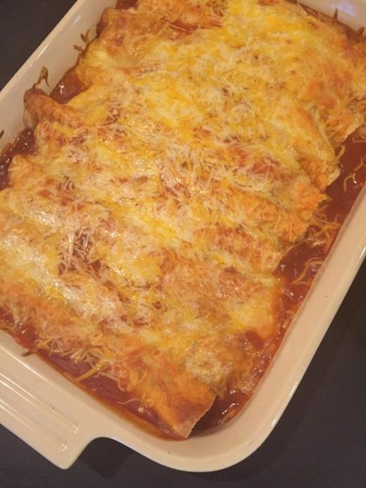 Three Cheese Beef Enchiladas - Lynn's Kitchen Adventures