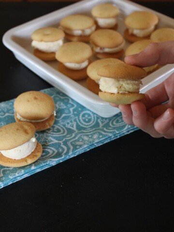 Vanilla Wafer Ice Cream Sandwiches