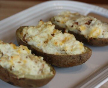 grilled twice baked potatoes