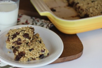 Orange Cranberry Baked Oatmeal from LynnsKitchenAdventures.com