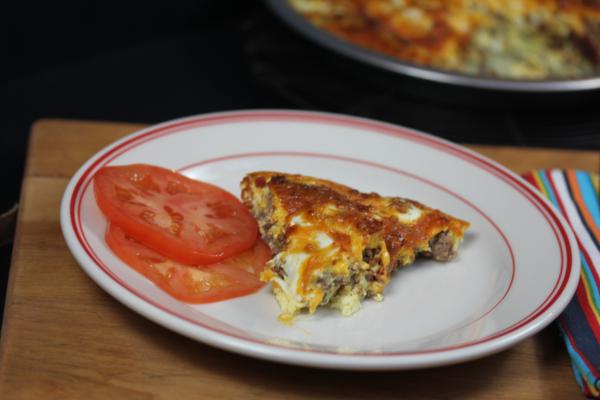 Crustless Bacon Cheeseburger Quiche