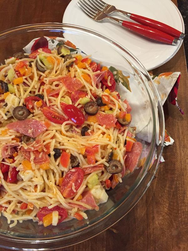 Italian Spaghetti Salad Recipe - Lynn's Kitchen Adventures
