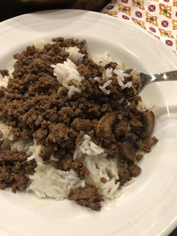Teriyaki Ground Beef over Rice - Lynn's Kitchen Adventures