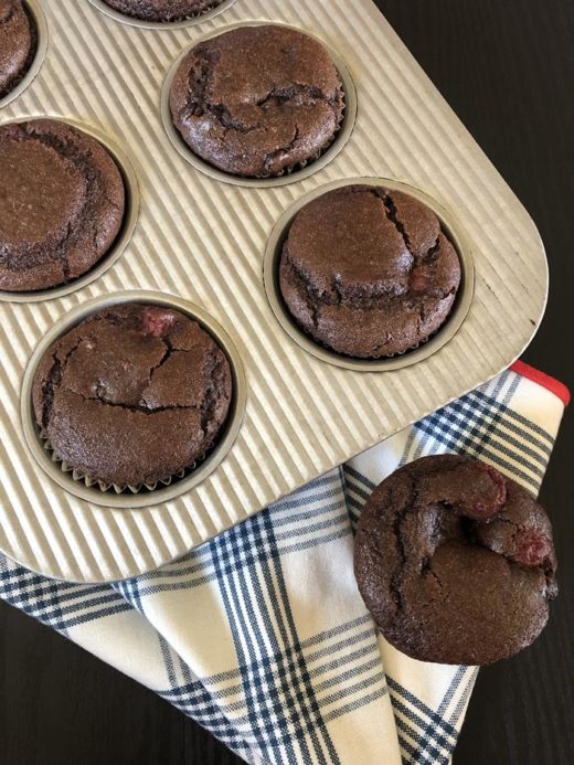 Gluten Free Chocolate Raspberry Muffins - Lynn's Kitchen Adventures