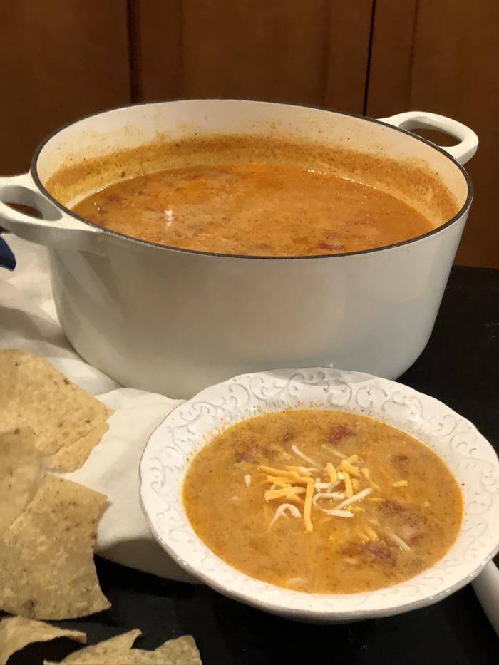 Cheesy Beef Enchilada Soup Recipe