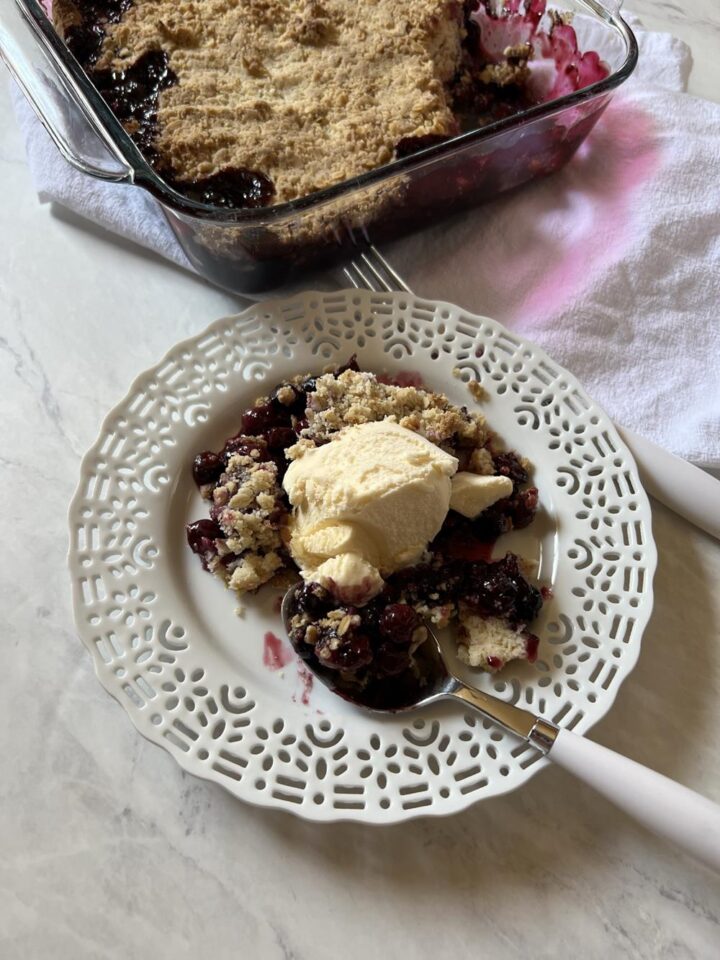 Martha Stewart's Blueberry Crisp - Lynn's Kitchen Adventures