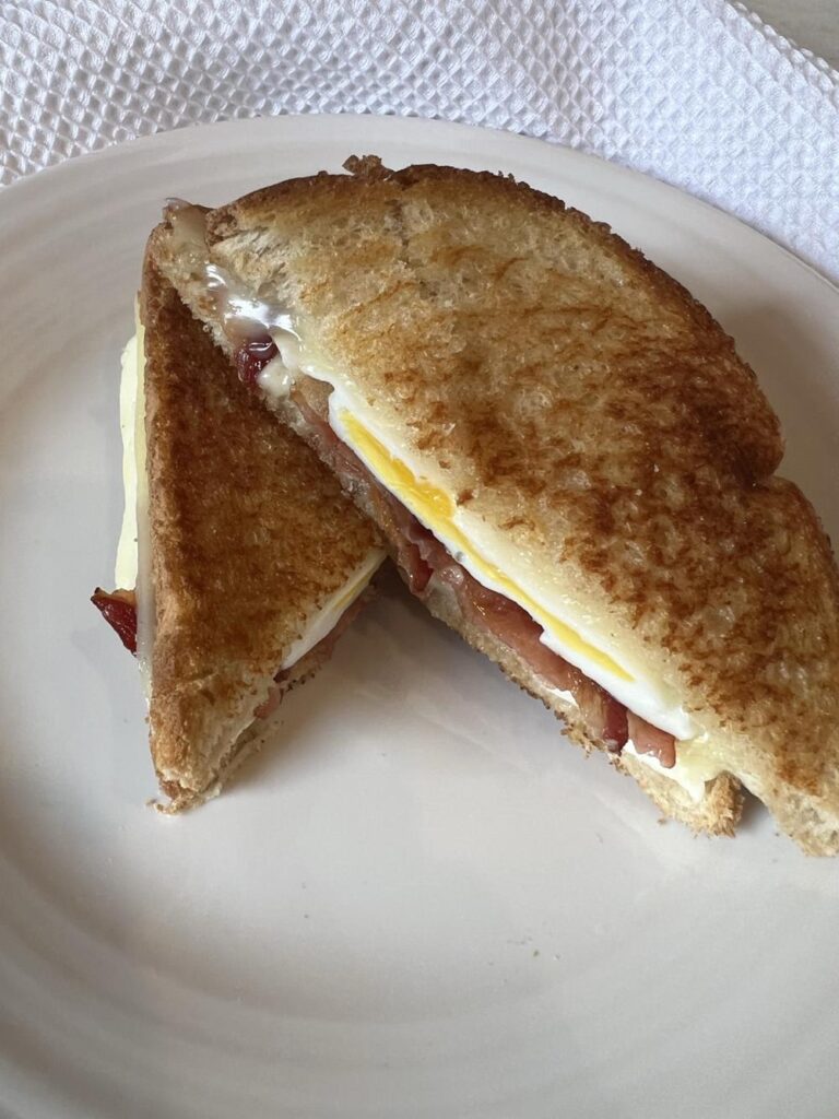 Bacon Egg And Cheese Grilled Cheese Sandwich