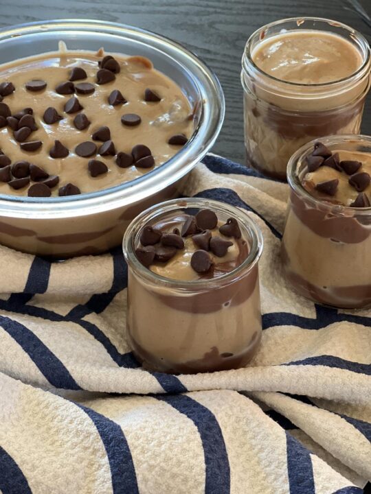 Chocolate Peanut Butter Pudding Dessert - Lynn's Kitchen Adventures