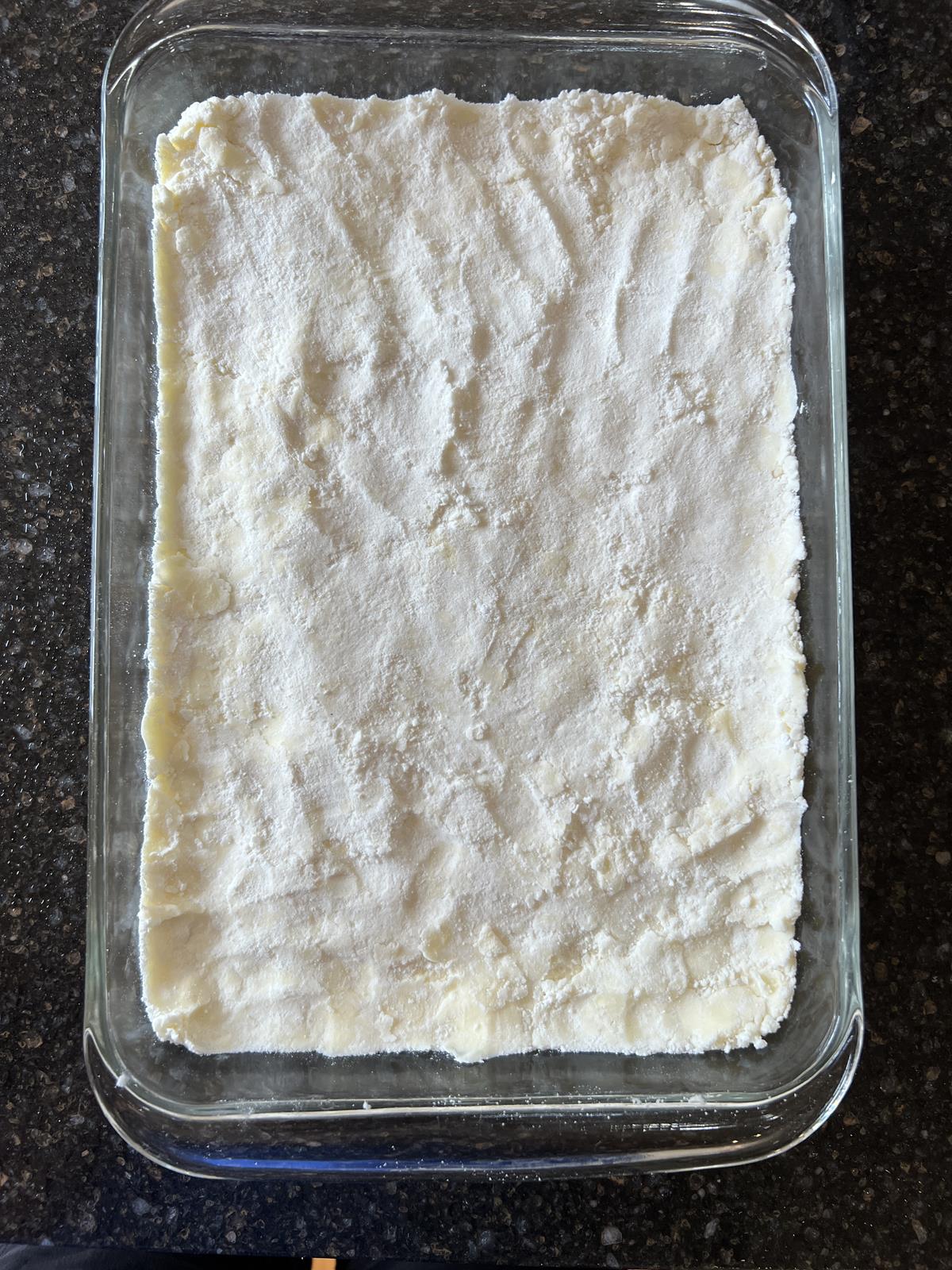 unbaked lemon bar crust