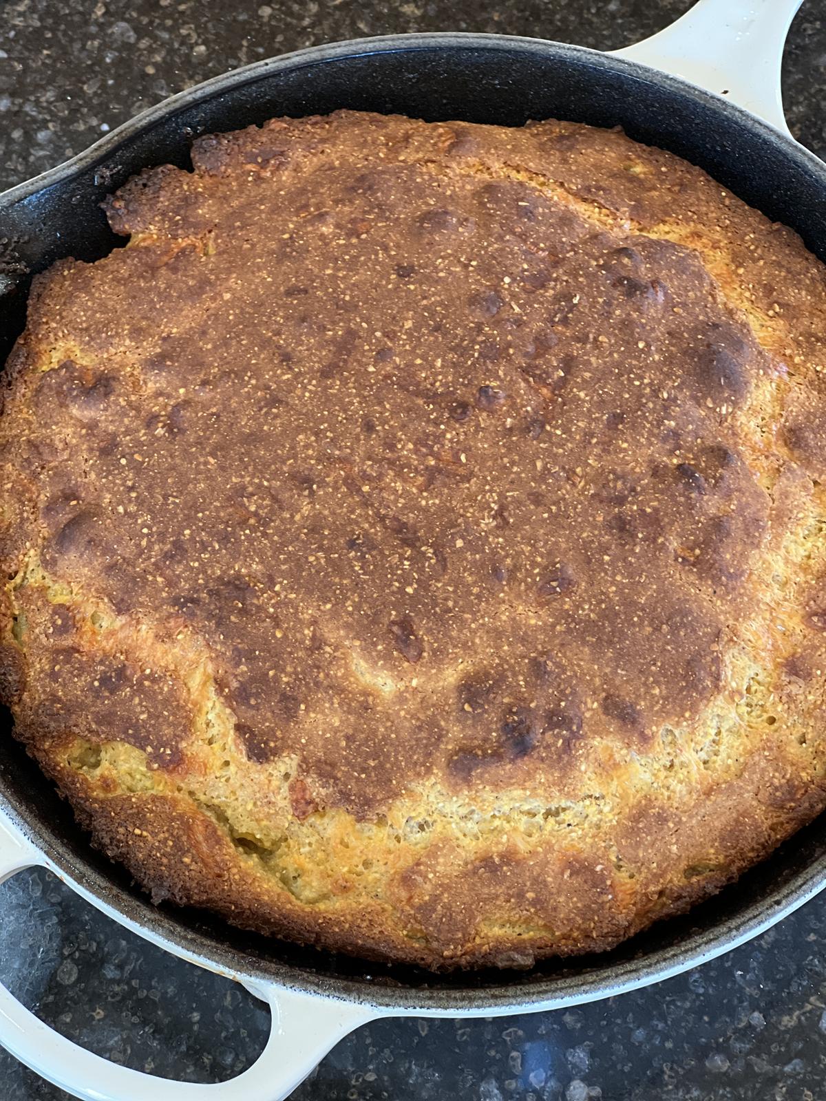 cornbread in skillet